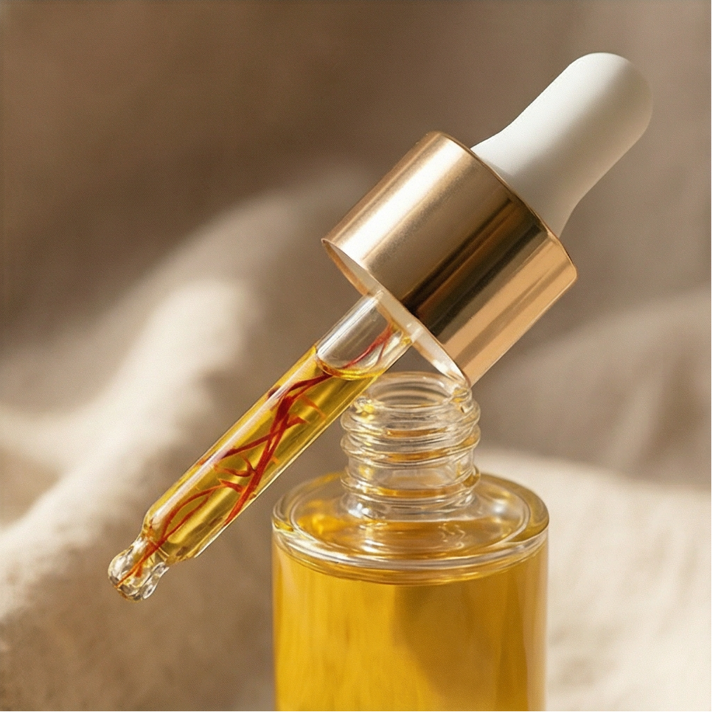 Application huile visage antirides LUMIXIR texture luxueuse

